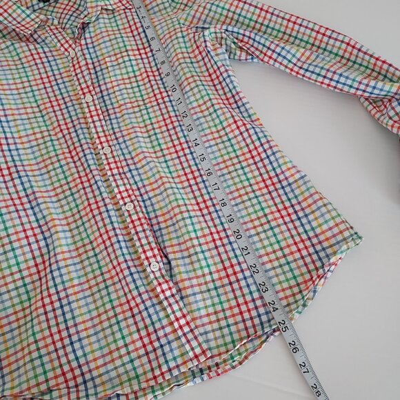 Theory Multicolor Kenola Crest Button Up Long Sleeve Shirt Size XLg - Picture 2 of 7